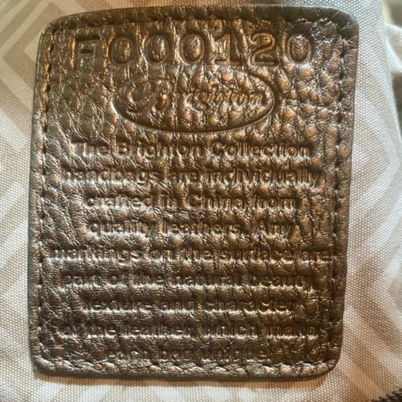 Brighton Barbados Ziptop HOBO Metallic Gray RARE Retired in 2019 Shoulder Bag - Picture 13 of 14